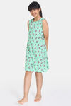 Rosaline Girls Disney Knit Cotton Knee Length Nightdress - Spring Bud — thumbnail 2